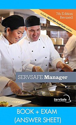 ServSafe Manager Book & Exam Ans Sheet 7th Ed Rev.